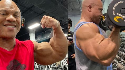 Phil Heath Bicep Training With Mike O'Hearn .